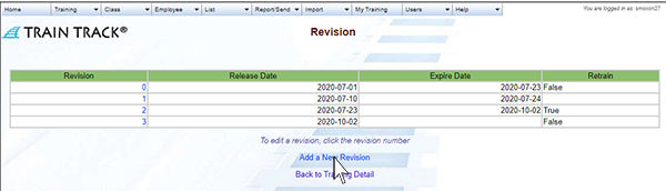 Add a New Revision